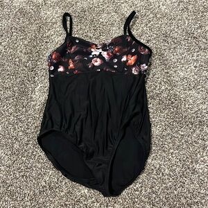 Black Detailed Leotard